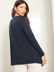 Lipsy Navy Waterfall Cardigan - Image 4 of 4
