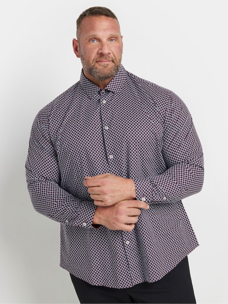 BadRhino Big & Tall Blue Formal Shirt - Image 2 of 7