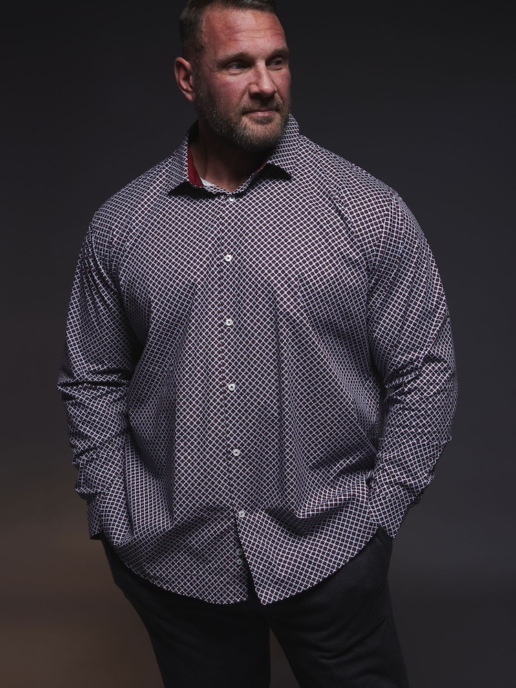 BadRhino Big & Tall Blue Formal Shirt - Image 3 of 7