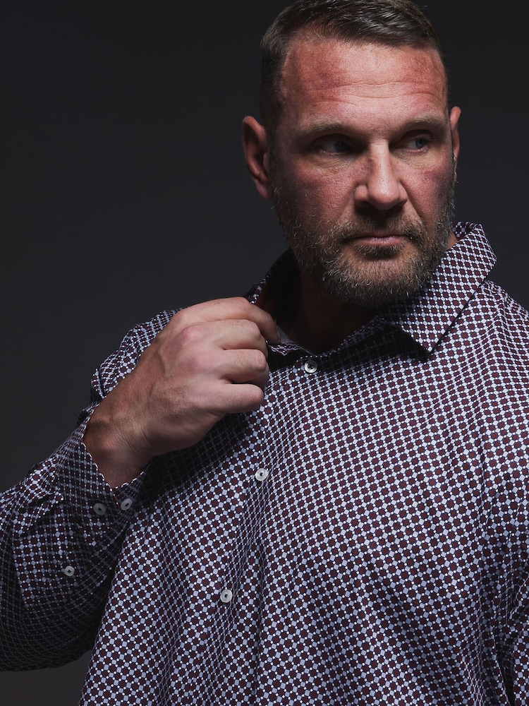 BadRhino Big & Tall Blue Formal Shirt - Image 4 of 7