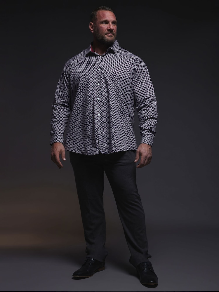 BadRhino Big & Tall Blue Formal Shirt - Image 6 of 7