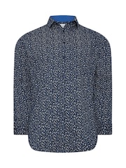 BadRhino Big & Tall Dark Blue Formal Shirt - Image 4 of 5
