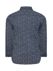 BadRhino Big & Tall Dark Blue Formal Shirt - Image 5 of 5