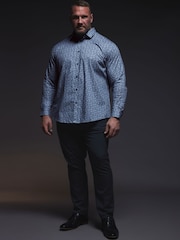 BadRhino Big & Tall Aqua Blue Formal Shirt - Image 2 of 6