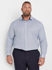 BadRhino Big & Tall Berry Blue Formal Shirt - Image 1 of 5