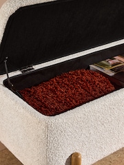 MADE.COM Off White Pax Boucle Asare Storage Ottoman Bench - Image 3 of 4