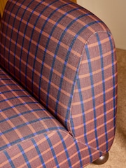 MADE.COM Cale Check Rust Brown Elwen Accent Chair - Image 3 of 5