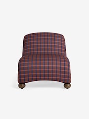 MADE.COM Cale Check Rust Brown Elwen Accent Chair - Image 5 of 5