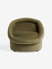 MADE.COM Fern Green Velvet Seattle Accent Chair - Image 5 of 5