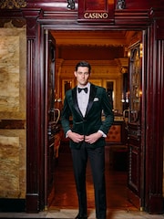 Skopes Green Tailored Fit Jive Velvet Jacket - Image 2 of 6
