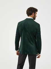 Skopes Green Tailored Fit Jive Velvet Jacket - Image 4 of 6