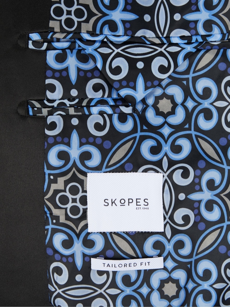 Skopes Green Tailored Fit Jive Velvet Jacket - Image 6 of 6