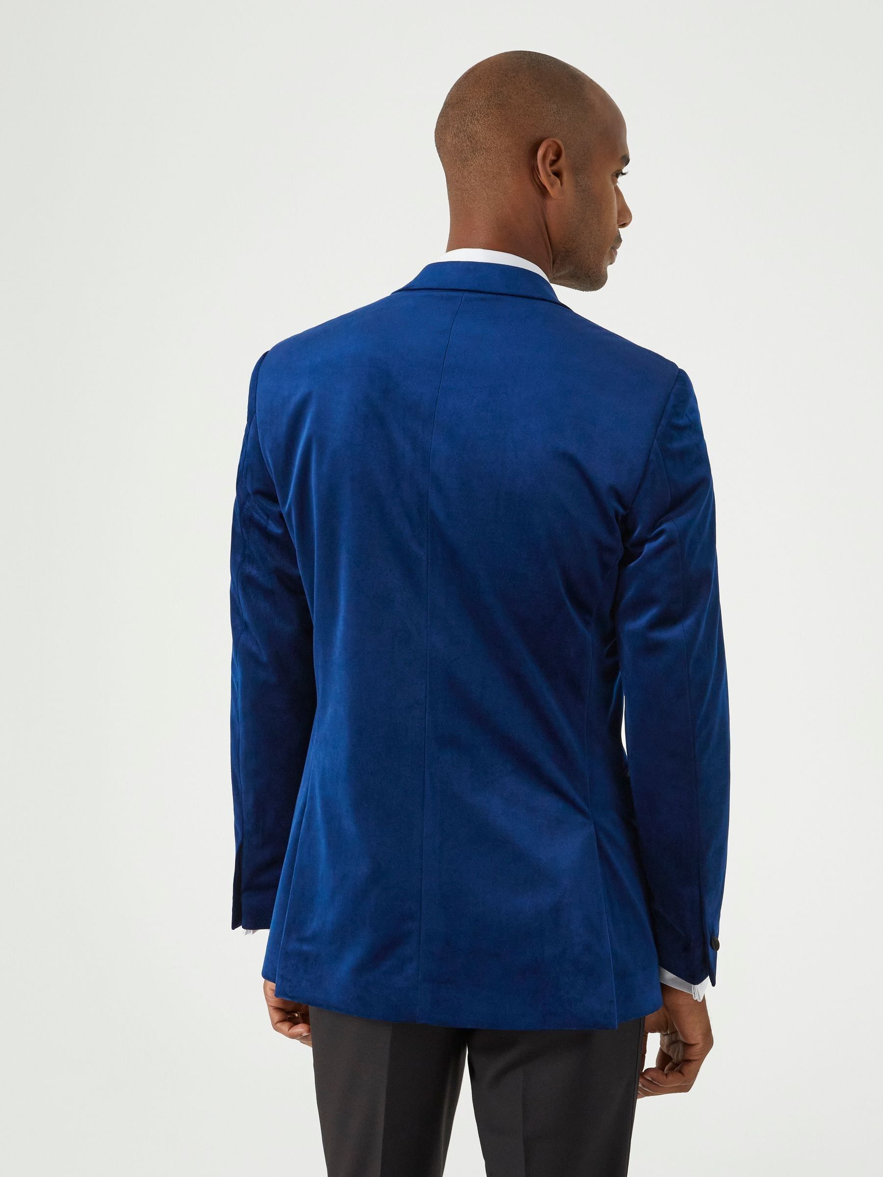 Buy Skopes Blue Tailored Fit Jive Velvet Jacket from Next France