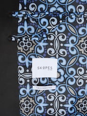 Skopes Blue Tailored Fit Jive Velvet Jacket - Image 7 of 7