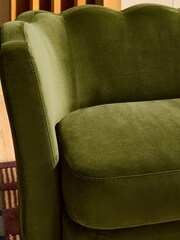 MADE.COM Pistachio Green Velvet Maya 2 Seater Sofa - Image 2 of 6