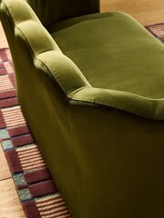 MADE.COM Pistachio Green Velvet Maya 2 Seater Sofa - Image 3 of 6