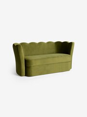 MADE.COM Pistachio Green Velvet Maya 2 Seater Sofa - Image 4 of 6