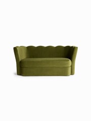 MADE.COM Pistachio Green Velvet Maya 2 Seater Sofa - Image 5 of 6