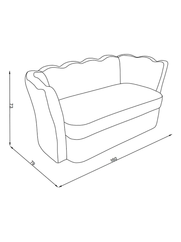 MADE.COM Pistachio Green Velvet Maya 2 Seater Sofa - Image 6 of 6