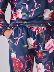 Baker by Ted Baker Floral Fleece Pyjamas Set 2 Piece - Image 6 of 11