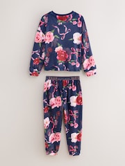 Baker by Ted Baker Floral Fleece Pyjamas Set 2 Piece - Image 8 of 11