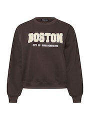 Yours Curve Brown Boston Sweatshirt - Image 4 of 4