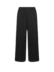 Yours Curve Black Side Stripe Wide Leg Joggers - Image 5 of 5