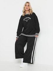 Yours Curve Black Les Archives Sweatshirt - Image 2 of 5