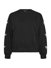 Yours Curve Black Limited Bow Detail Sweatshirt - Image 5 of 5