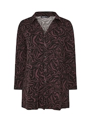 Yours Curve Natural Long Sleeve Shirt - Image 5 of 5