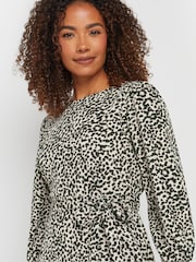 M&Co Natural Animal Tie Waist Dress - Image 4 of 5