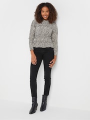 M&Co Shirred Waist Peplum Top - Imagen 2 de 5