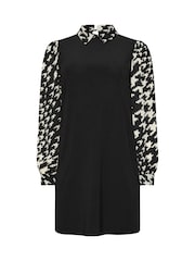 M&Co Dogtooth Print Contrast Tunic Dress - Bild 5 von 5