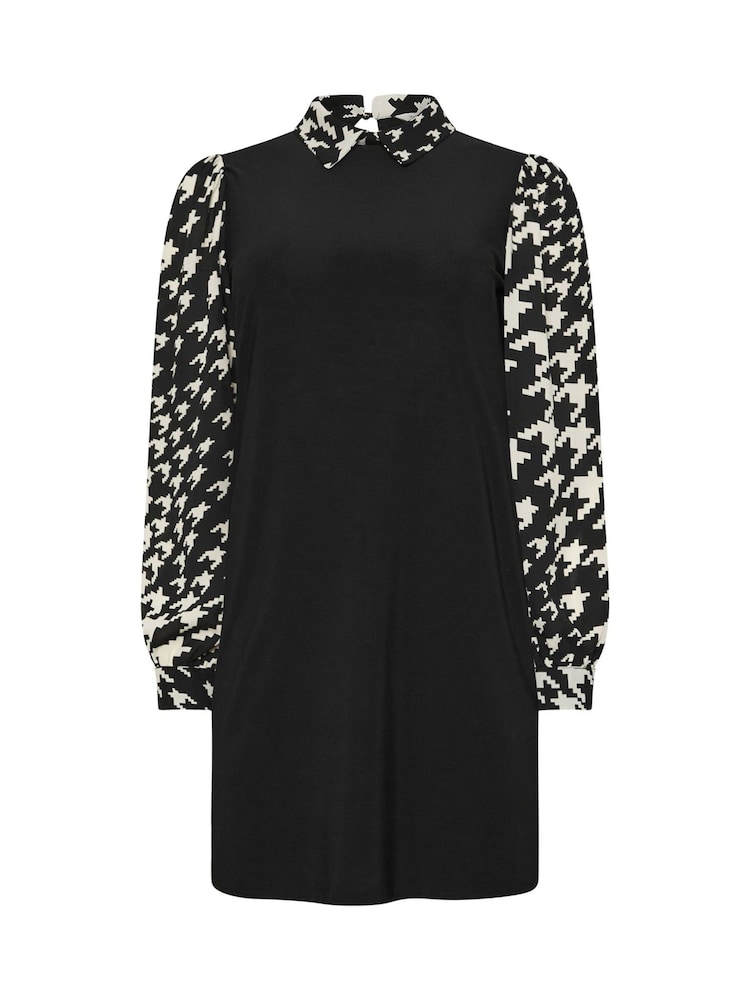 M&Co Dogtooth Print Contrast Tunic Dress - Bild 5 von 5