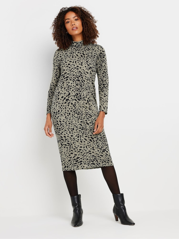 M&Co Natural Soft Touch Animal Tunic Dress - Image 1 of 5 M&Co Natural Soft Touch Animal Tunic Dress - Image 1 of 5