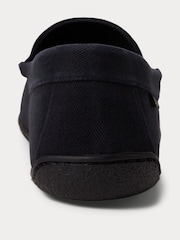 Polo Ralph Lauren Black Brenan Pony Player Dress Suede Slippers - Image 3 of 4