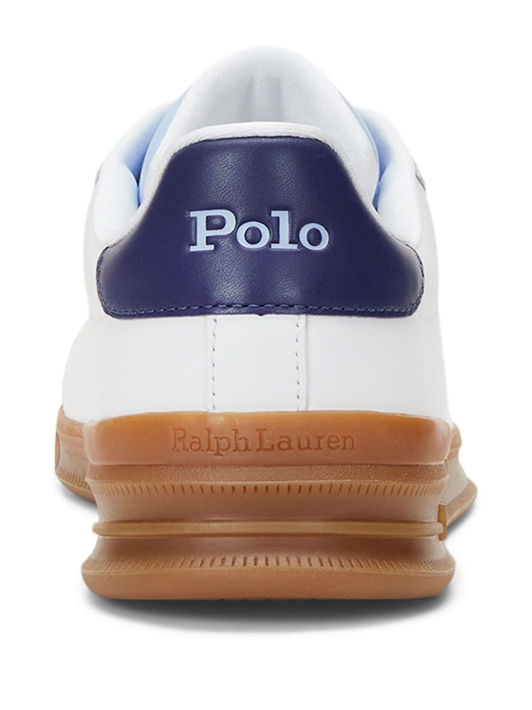 Polo Ralph Lauren White Heritage Court II Leather Trainers - Image 4 of 4