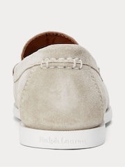 Polo Ralph Lauren Cream Merton Venetian Suede Loafers Shoes - Image 3 of 4