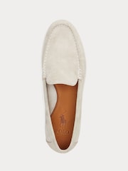 Polo Ralph Lauren Cream Merton Venetian Suede Loafers Shoes - Image 4 of 4