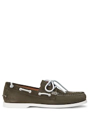 Polo Ralph Lauren Brown Brown Merton Suede Boat Shoes - Image 1 of 4