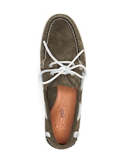 Polo Ralph Lauren Brown Brown Merton Suede Boat Shoes - Image 4 of 4