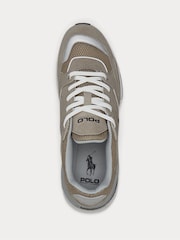 Polo Ralph Lauren Grey Trackster 250 Suede Mesh Sporty Trainers - Image 3 of 4