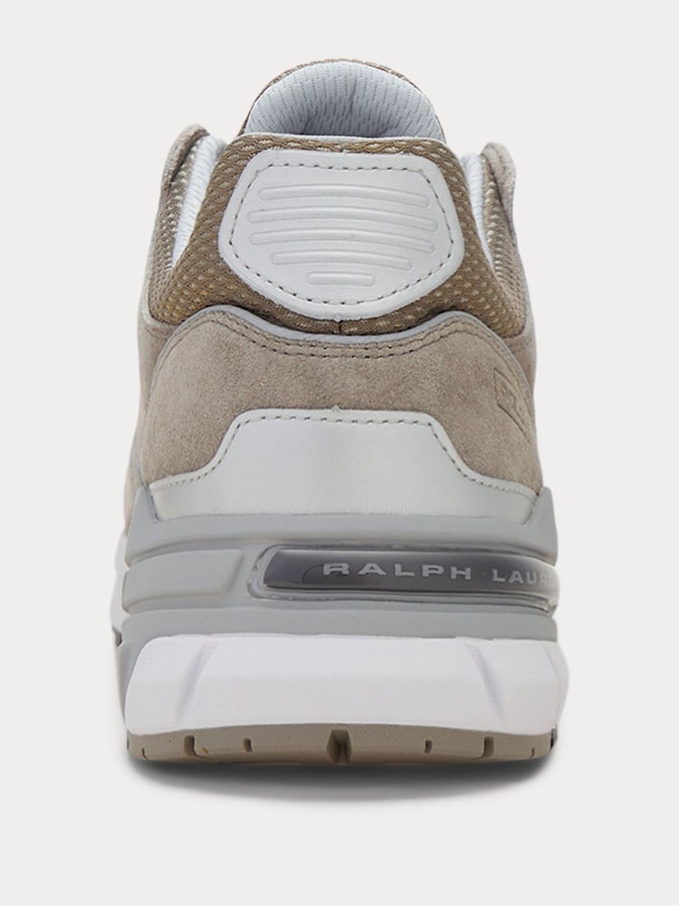 Polo Ralph Lauren Grey Trackster 250 Suede Mesh Sporty Trainers - Image 4 of 4