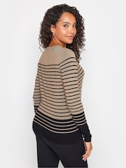 M&Co Brown Stripe Print Jumper - Image 2 of 5