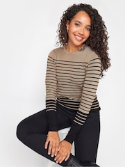 M&Co Brown Stripe Print Jumper - Image 3 of 5