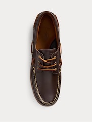 Polo Ralph Lauren Brown Ranger Leather Boat Shoes - Image 3 of 3