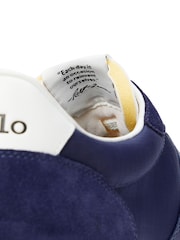 Polo Ralph Lauren Blue Trail 125 Suede Mesh Sporty Trainers - Image 5 of 6