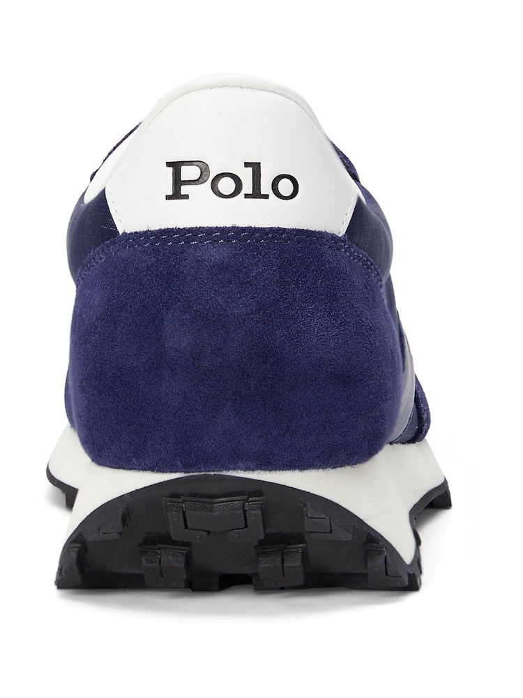 Polo Ralph Lauren Blue Trail 125 Suede Mesh Sporty Trainers - Image 6 of 6