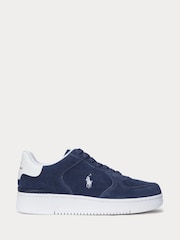 Polo Ralph Lauren Blue Masters Court Suede Trainers - Image 1 of 5