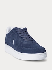 Polo Ralph Lauren Blue Masters Court Suede Trainers - Image 2 of 5
